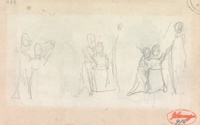 Familiengruppe - Drei Skizzen